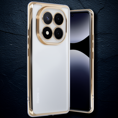 Xiaomi Redmi Note 14 Pro Plus Kılıf Razer Lensli Silikon - Gold