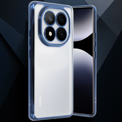 Xiaomi Redmi Note 14 Pro Plus Kılıf Razer Lensli Silikon - Lacivert
