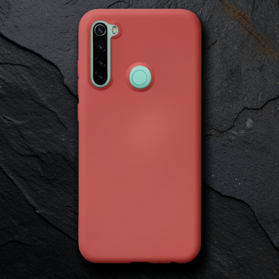 Xiaomi Redmi Note 8 Kılıf Nano İçi Kadife Silikon - Pudra