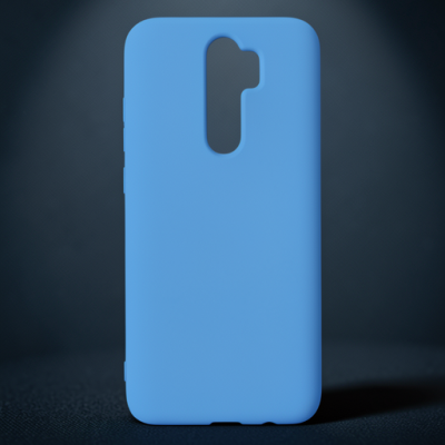 Xiaomi Redmi Note 8 Pro Kılıf Nano İçi Kadife Silikon - Mavi