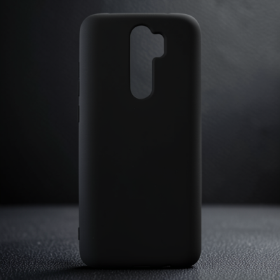 Xiaomi Redmi Note 8 Pro Kılıf Nano İçi Kadife Silikon - Siyah