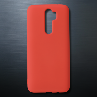 Xiaomi Redmi Note 8 Pro Kılıf Nano İçi Kadife Silikon - Turuncu