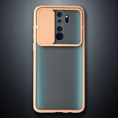Xiaomi Redmi Note 8 Pro Kılıf Palm Buzlu Kamera Sürgülü Silikon - Pembe