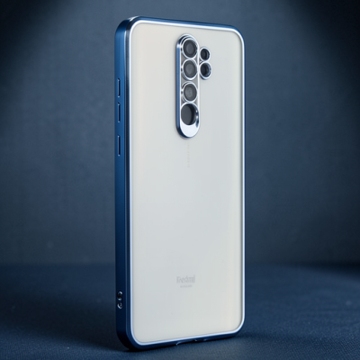 Xiaomi Redmi Note 8 Pro Kılıf Razer Lensli Silikon - Açık Mavi
