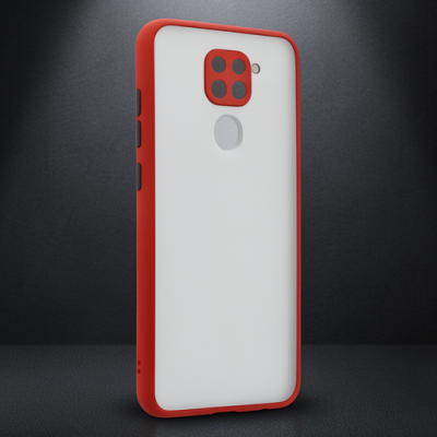 Xiaomi Redmi Note 9 Kılıf Montreal Silikon Kapak - Kırmızı