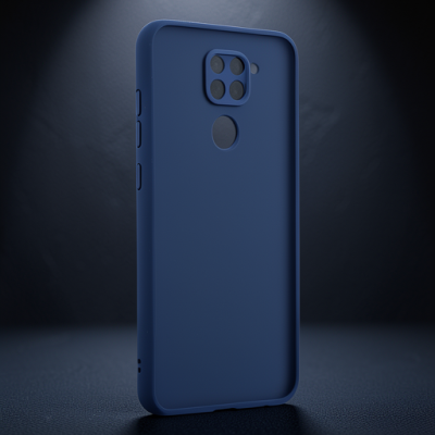 Xiaomi Redmi Note 9 Kılıf Montreal Silikon Kapak - Lacivert