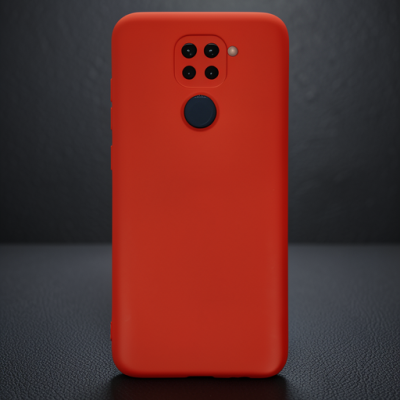 Xiaomi Redmi Note 9 Kılıf Nano İçi Kadife Silikon - Kırmızı