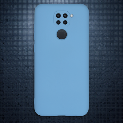 Xiaomi Redmi Note 9 Kılıf Nano İçi Kadife Silikon - Mavi