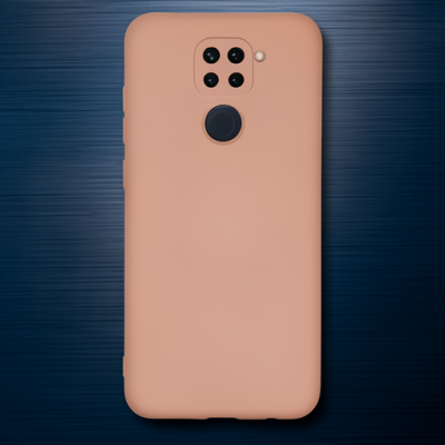 Xiaomi Redmi Note 9 Kılıf Nano İçi Kadife Silikon - Pudra