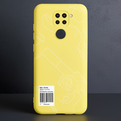 Xiaomi Redmi Note 9 Kılıf Nano İçi Kadife Silikon - Sarı