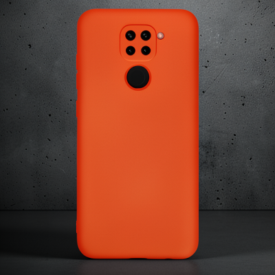 Xiaomi Redmi Note 9 Kılıf Nano İçi Kadife Silikon - Turuncu