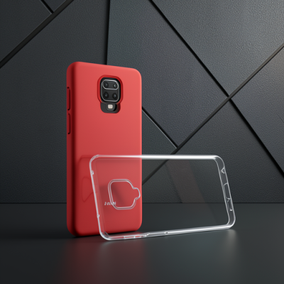 Xiaomi Redmi Note 9 Pro Kılıf Lüx Şeffaf Silikon - Şeffaf