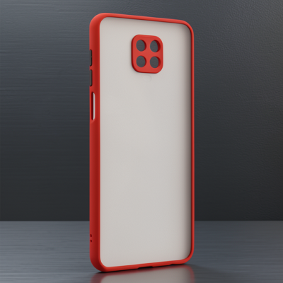 Xiaomi Redmi Note 9 Pro Kılıf Montreal Silikon Kapak - Kırmızı