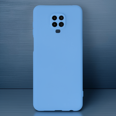Xiaomi Redmi Note 9 Pro Kılıf Nano İçi Kadife Silikon - Mavi