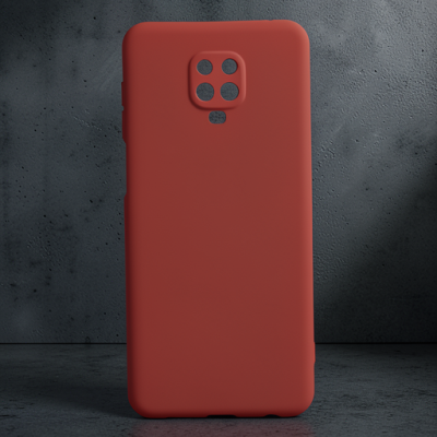 Xiaomi Redmi Note 9 Pro Kılıf Nano İçi Kadife Silikon - Turuncu