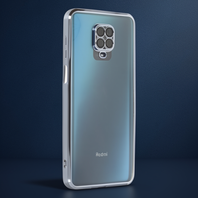 Xiaomi Redmi Note 9 Pro Kılıf Razer Lensli Silikon - Açık Mavi