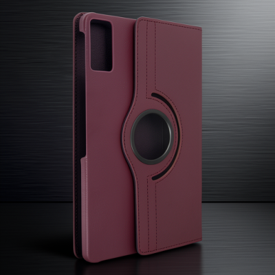 Xiaomi Redmi Pad Kılıf 360 Tablet Deri Kılıf - Mürdüm