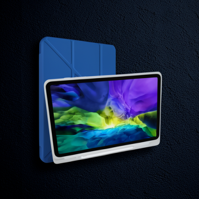 Xiaomi Redmi Pad Kılıf Kalemlikli Mars Tablet Kılıfı - Mavi