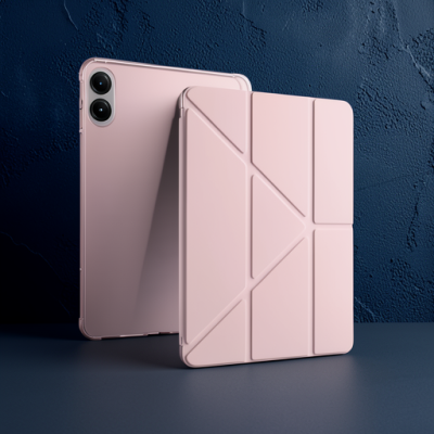 Xiaomi Redmi Pad Pro 12.1 Kılıf Kalemlikli Mars Tablet Kılıfı - Rose Gold