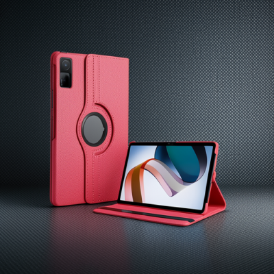 Xiaomi Redmi Pad Se 4g Kılıf 360 Tablet Deri Kılıf - Pembe
