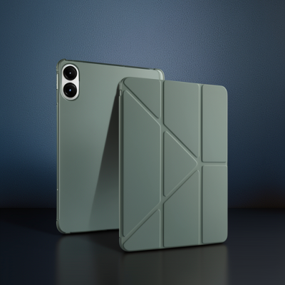 Xiaomi Redmi Pad Se 4g Kılıf Kalemlikli Mars Tablet Kılıfı - Koyu Yeşil