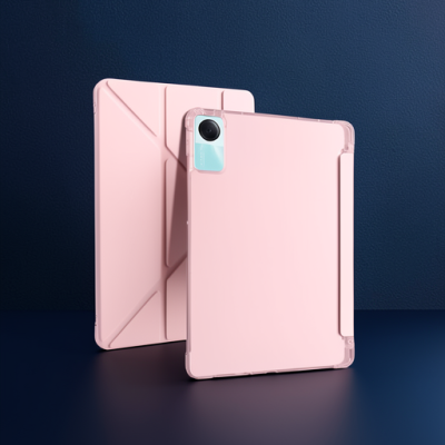 Xiaomi Redmi Pad Se 4g Kılıf Kalemlikli Mars Tablet Kılıfı - Rose Gold