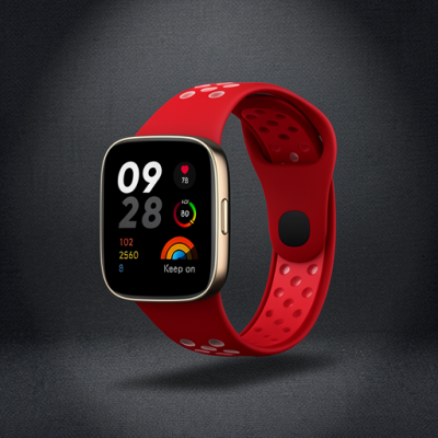 Xiaomi Redmi Watch 3 Spor Delikli Kordon (saat Değildir) - Gri-beyaz