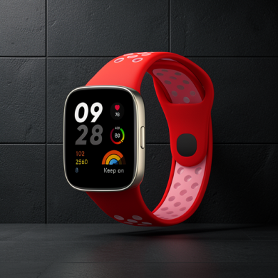 Xiaomi Redmi Watch 3 Spor Delikli Kordon (saat Değildir) - Turkuaz-beyaz