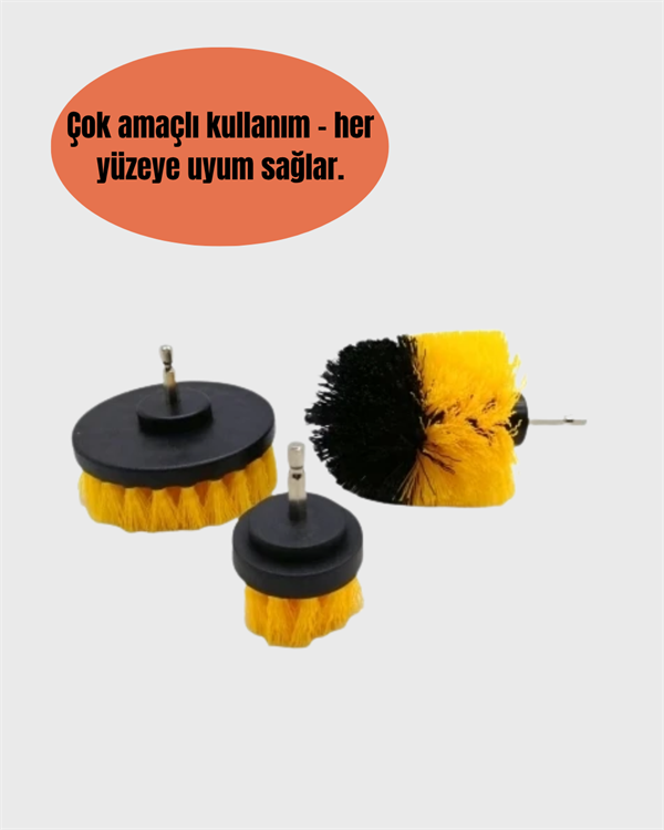 Yağ, Kir ve Pas Temizliği İçin Güçlü Naylon Kıllı Temizlik Fırçası