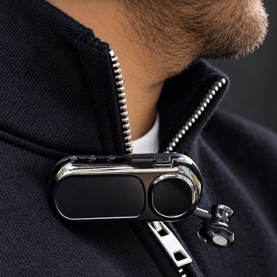 Yaka Klipsli Makaralı Bluetooth Tek Kulaklık
