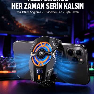 Yarı İletken Cep Telefonu Radyatörü 2 Hız Kademeli Dijital Ekranlı