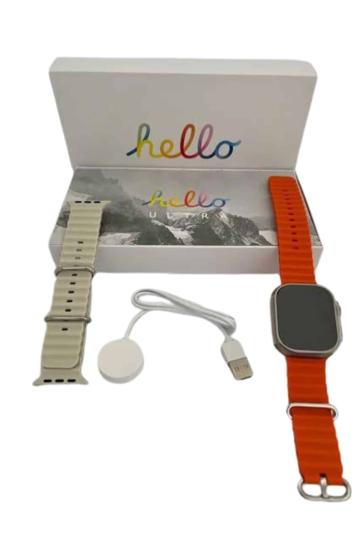 Yeni Nesil 3 Kordonlu Kol Saati 49 MM Amoled Ekran Akıllı Saat