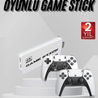 yeni nesil 3D 4K 2000 Oyunlu Game Stick Oyun Konsolu Çift Konsol