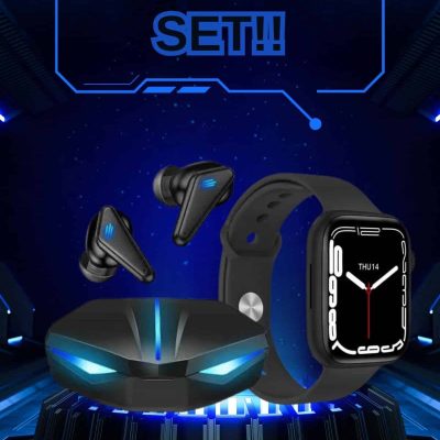 Yeni Nesil Akıllı Saat ve Kablosuz Kulaklık Kampanyası İkili Set Bluetooth Bağlantılı