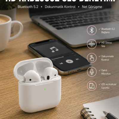 Yeni Nesil Bluetooth Kulaklık Eller Serbest Aramalar ve Yüksek Kaliteli Ses İçin İdeal Kulaklık