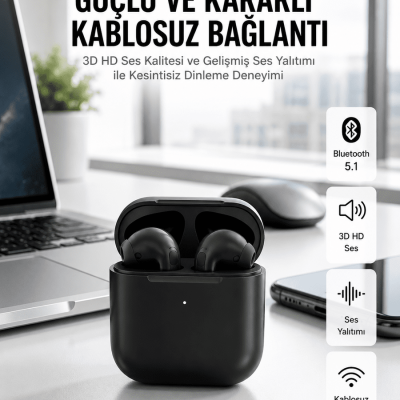 Yeni Nesil Bluetooth Kulaklık İOS Android Uyumlu HD Ses Performansı