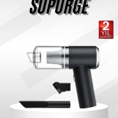 Yeni Nesil Mini Vakumlu Araç Süpürgesi El Süpürgesi Şarjlı
