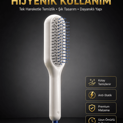 Yeni Nesil Saç Fırçası Saç Derisini Ölü Derilerinden Arındırır Kolay Temizlenen