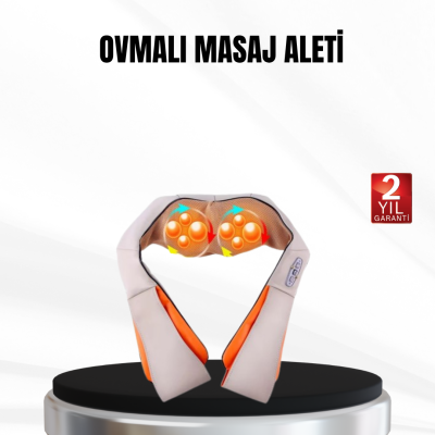 Yoğurmalı Isıtmalı Masaj Aleti – Ev, Ofis ve Araç Kullanımına Uygun, Çok Bölgeli Masaj Sistemi