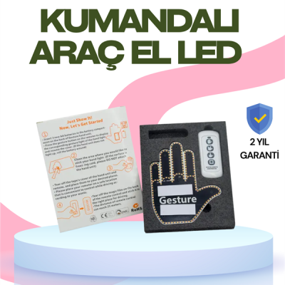 Yüksek Görünürlüklü Otomobil Işığı – 3 Modlu LED Arka Cam Aksesuarı, Pratik ve Eğlenceli