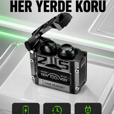 Yüksek Ses Kaliteli Kablosuz Bluetooth Kulaklık Suya Dayanıklı Yeni Nesil
