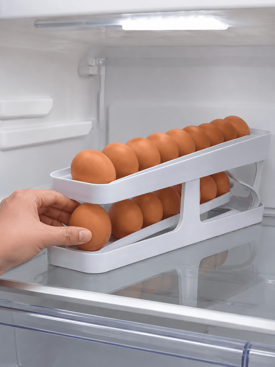 Yumurta Düzenleyici Organizer Buzdolabı İçin Yer Tasarruflu Saklama Rafı