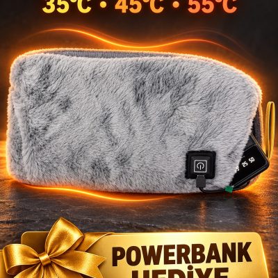 Yumuşak Pelüş Dokulu Elektrikli Bel Isıtıcı Kuşak