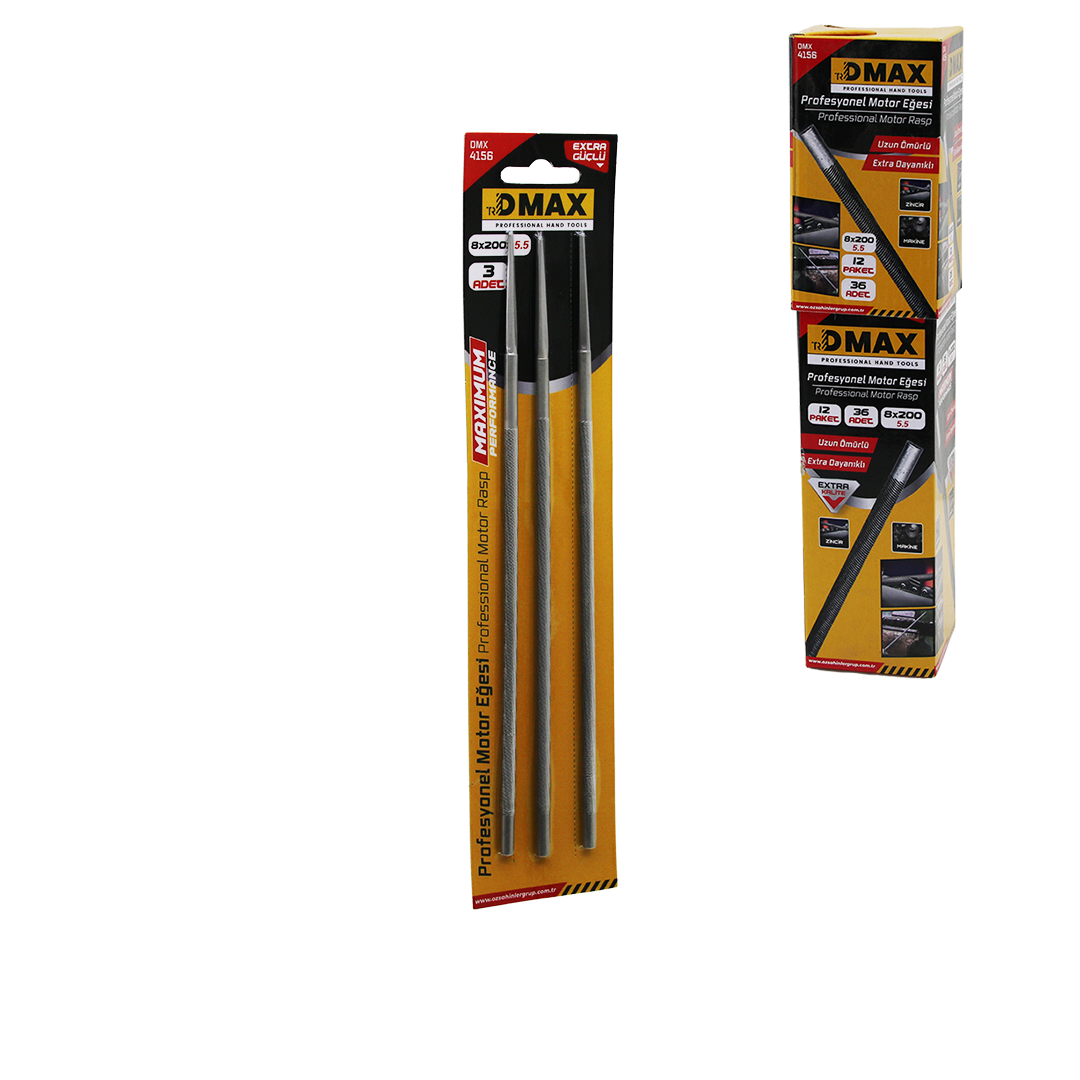 Yuvarlak Eğe Seti (7/32'' - 5.5 mm) Motor Eğesi