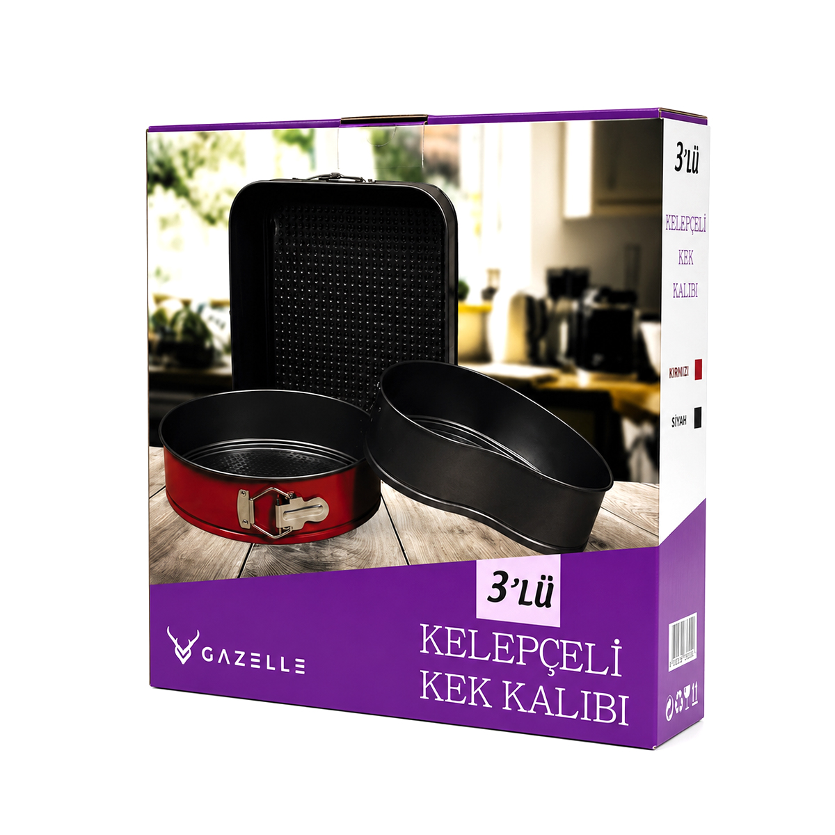Yuvarlak Metal Kelepçeli Kek Kalıbı