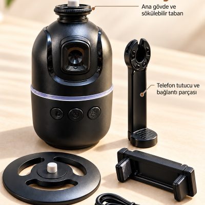 Otomatik Yüz Takipli Telefon Standı Ayarlanabilir Telefon Tutuculu